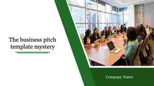 business pitch template-The business pitch template mystery-Green